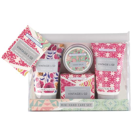 Heathcote & Ivory Vintage & Co. Fabric & Flowers Mini Hand Care Set