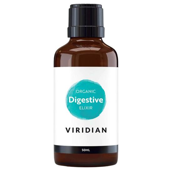 Viridian 100% Organic Digestive Elixir Digestive Bitters, Meadowsweet, Marshmallow & More