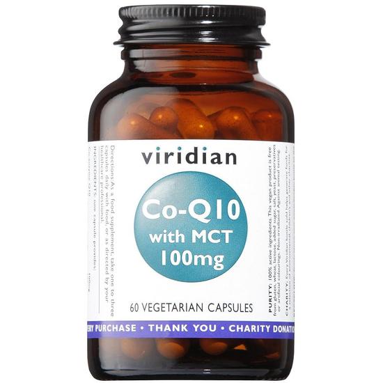 Viridian Co-enzyme Q10 100mg With MCT Veg Capsules 60 Capsules