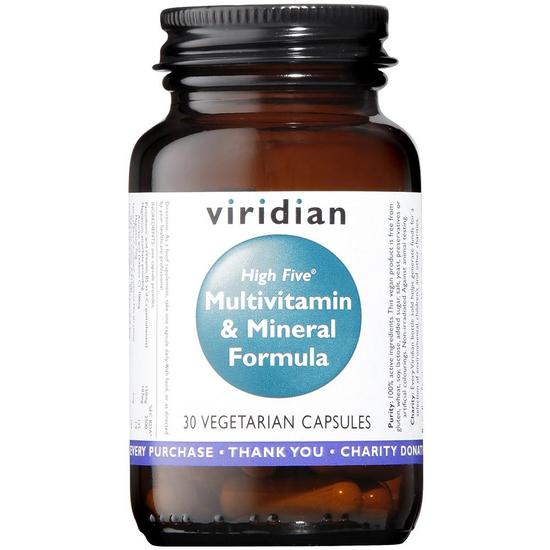 Viridian HIGH FIVE Multivitamin & Mineral Formula Veg Capsules
