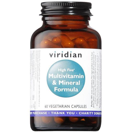 Viridian HIGH FIVE Multivitamin & Mineral Formula Veg Capsules