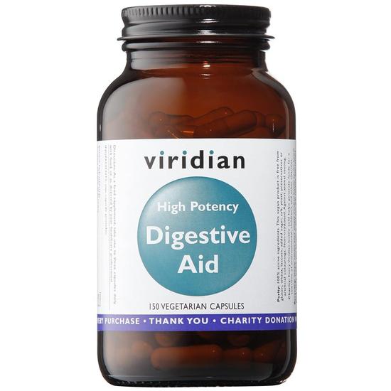 Viridian High Potency Digestive Aid Vegan Veg Capsules 150 Capsules