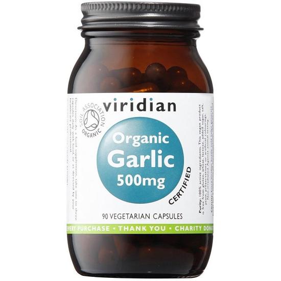 Viridian Organic Garlic 500mg Veg Capsules 90 Capsules