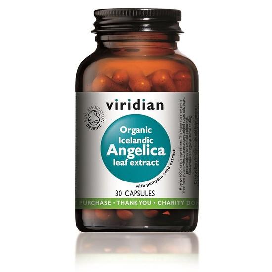 Viridian Organic Icelandic Angelica Leaf Extract Capsules 30 Capsules