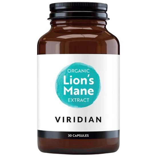 Viridian Organic Lion's Mane Extract Veg Capsules 30 Capsules