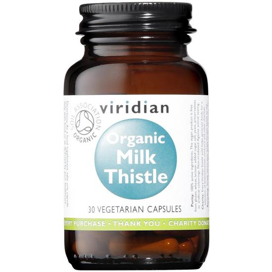 Viridian Organic Milk Thistle 400mg Veg Capsules 30 Capsules