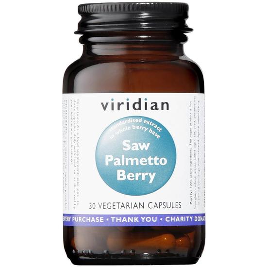 Viridian Saw Palmetto Berry Extract Veg Capsules 30 Capsules