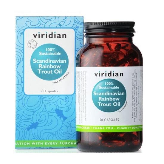 Viridian Scandinavian Rainbow Trout Oil Capsules 90 Capsules