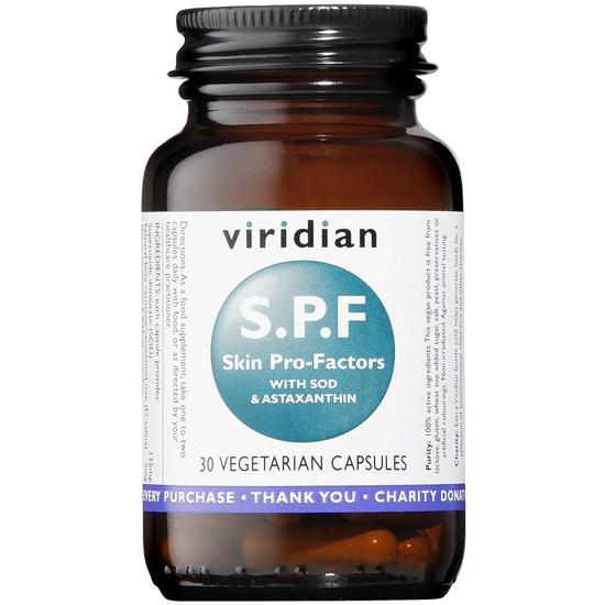 Viridian S.P.F. Skin Pro-Factors Veg Capsules 30 Capsules
