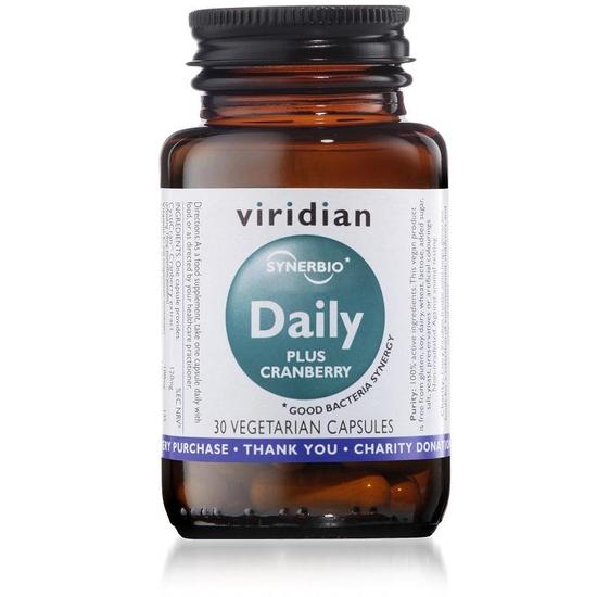Viridian Synerbio Daily Plus Cranberry Veg Capsules