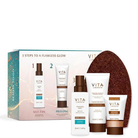 Vita Liberata Beauty To Go Travel Tanning Kit 3 travel-size tanning products