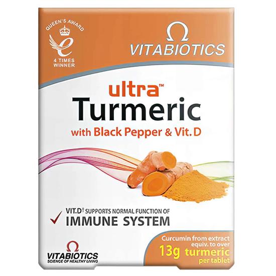 Vitabiotics Ultra Turmeric With Black Pepper & Vitamin D Tablets