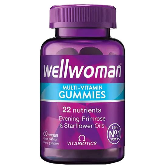 Vitabiotics Wellwoman Multi-Vitamin Natural Berry Flavour Vegan Gummies