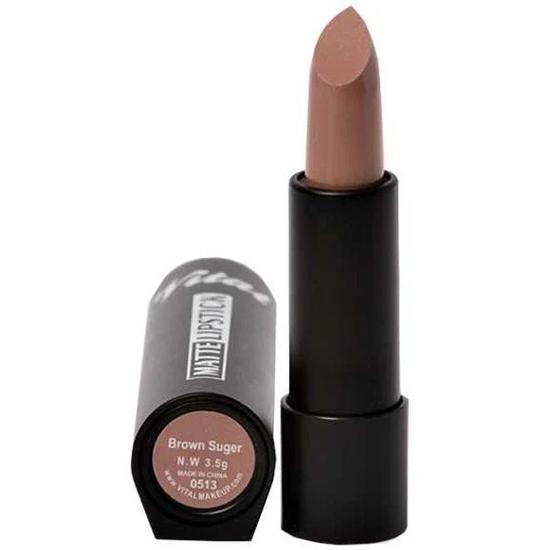 Vital Makeup Matte Lipstick Brown Sugar 3.5g