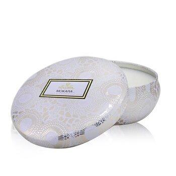 VOLUSPA 3 Wick Decorative Tin Candle Mokara 340g
