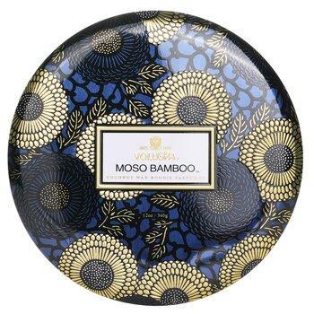 VOLUSPA 3 Wick Decorative Tin Candle Moso Bamboo 340g
