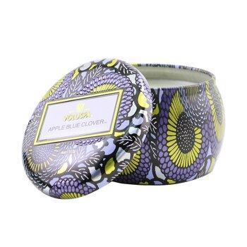 VOLUSPA Mini Tin Candle Apple Blue Clover 113g