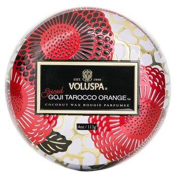 VOLUSPA Mini Tin Candle Spiced Goji Tarocco Orange 113g
