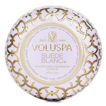VOLUSPA Mini Tin Candle Suede Blanc 113g