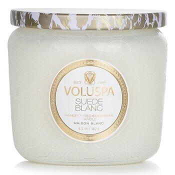 VOLUSPA Petite Jar Candle Suede Blanc 127g