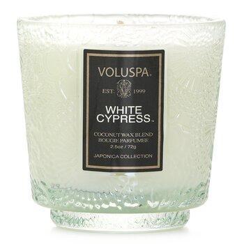 VOLUSPA Petite Pedestal Candle White Cypress 72g
