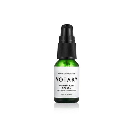 Votary Super Bright Eye Gel, Green Tea & Peptides 15ml