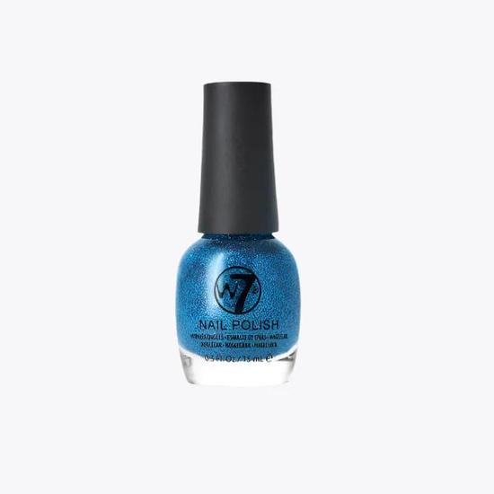 W7 Glitter Nail Polish Blue Dazzle