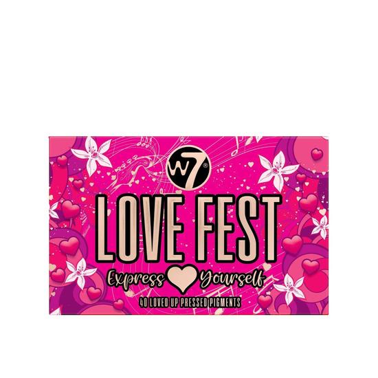W7 Love Fest Pressed Pigment Palette 1.26oz