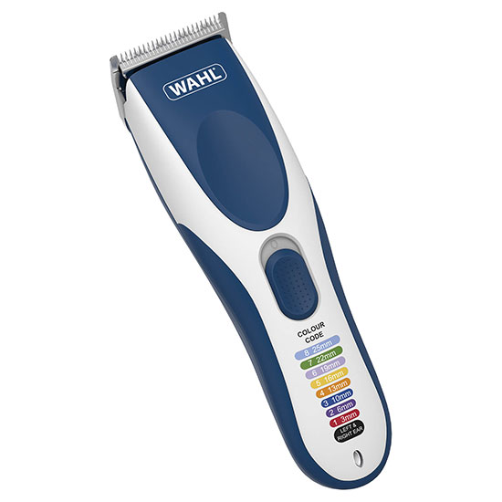 wahl colour coded cordless hair clipper