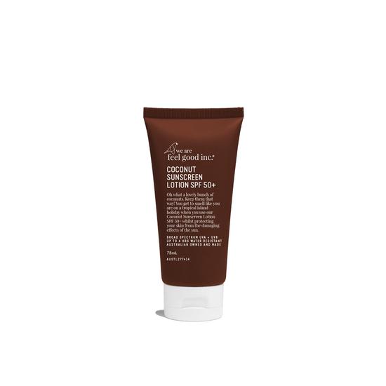 We Are Feel Good Inc. Coconut Sunscreen Lotion Broad Spectrum SPF 50+ 75ml