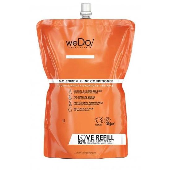 weDo Professional Hair Care Conditioner Moisture Shine Refill Pack Normal/Damaged Hair 1000ml