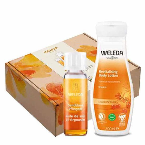 Weleda Revitalising Gift Set Sea Buckthorn Body Lotion + Sea Buckthorn Body Oil