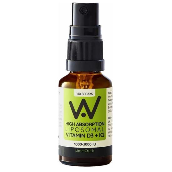 Well Actually Vitamin D3 2000iu + K2 100mcg Lime Spray