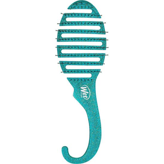 Wet Brush Shower Detangler Teal Glitter