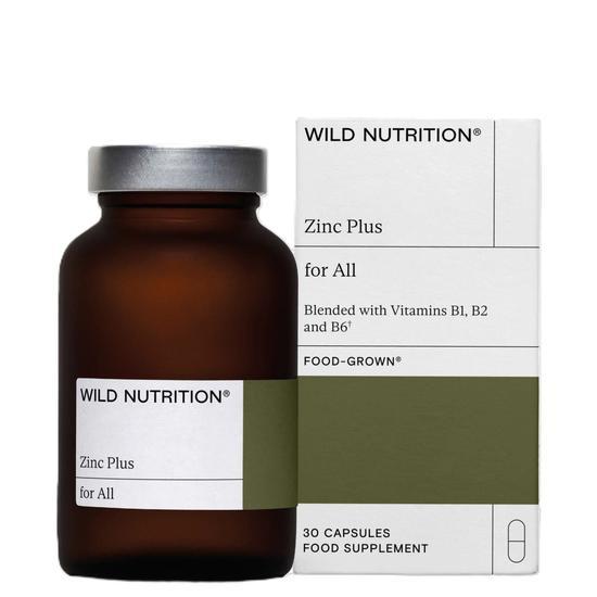Wild Nutrition Food-Grown Zinc Plus Vegicaps 30 Vegicaps