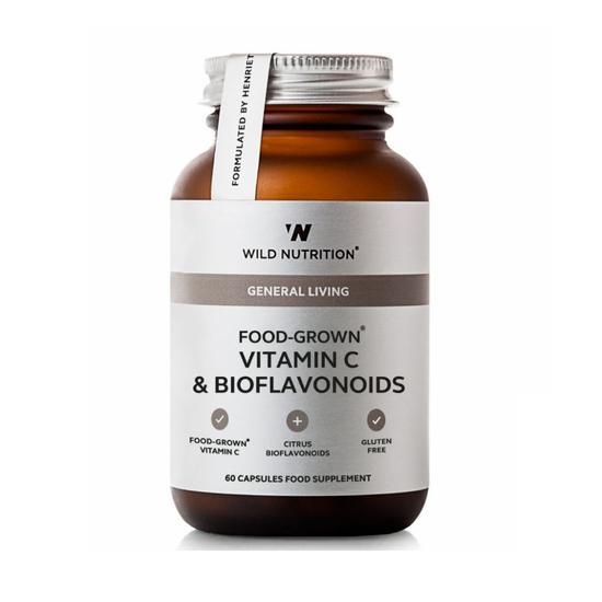 Wild Nutrition General Living Food-Grown Vitamin C & Bioflavonoids 60 Capsules