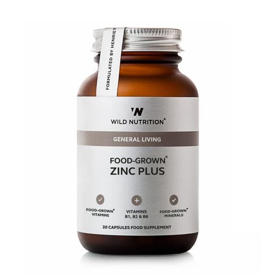 Wild Nutrition General Living Food-Grown Zinc Plus 30 Capsules