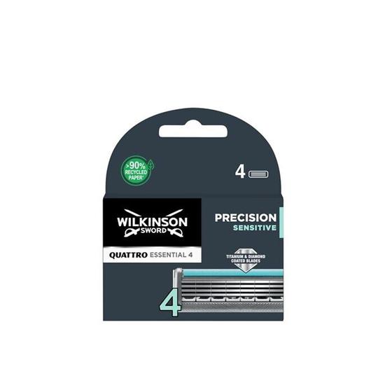 Wilkinson Sword Quattro Essential 4 Precision Sensitive Replacement Razor Blades x4