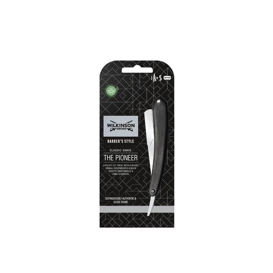 Wilkinson Sword The Pioneer Cut Throat Razor + 5 Replacement Razor Blades