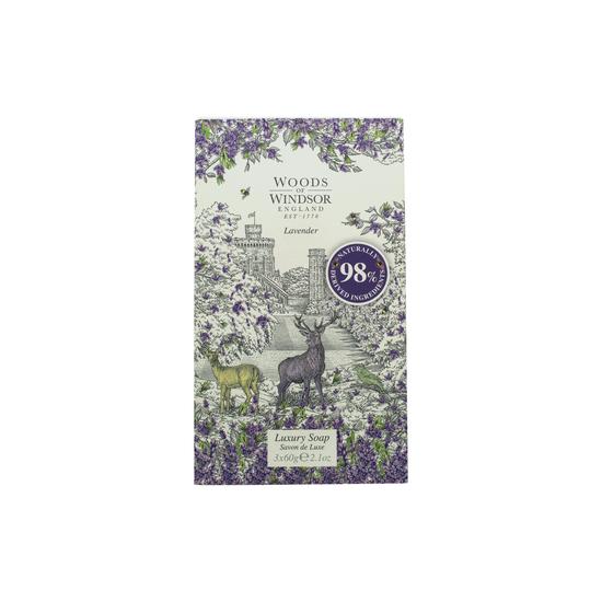 Woods of Windsor Lavender Soap 3 x 60g