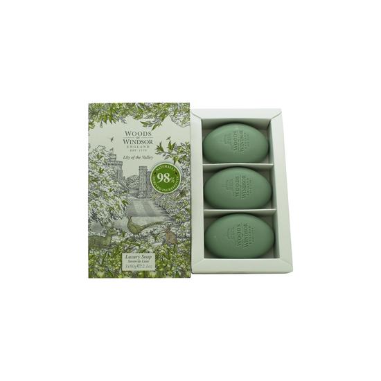 Woods of Windsor Lily Of The Valley Soap 3 x 60g
