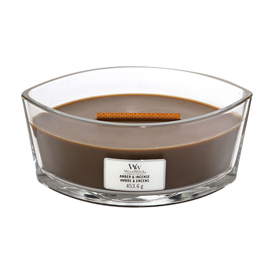 WoodWick Amber & Incense Ellipse Candle