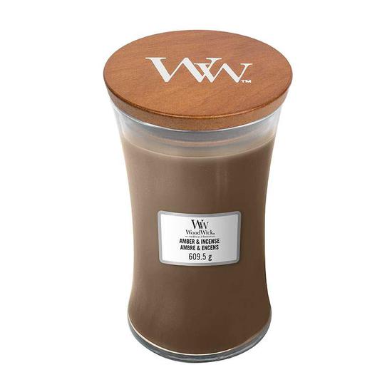 WoodWick Amber & Incense Large Jar Candle