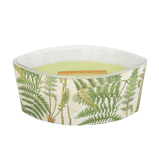 WoodWick Botanical Ellipse Decal With Wooden Lid Fern