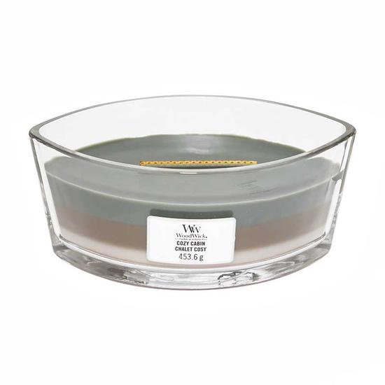 WoodWick Cozy Cabin Trilogy Ellipse Candle