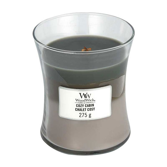 WoodWick Cozy Cabin Trilogy Medium Jar Candle 275g