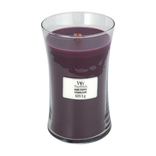 WoodWick Dark Poppy Large Jar Candle