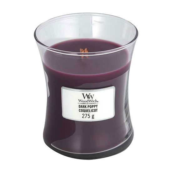 WoodWick Dark Poppy Medium Jar Candle