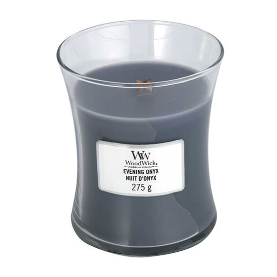 WoodWick Evening Onyx Medium Jar Candle