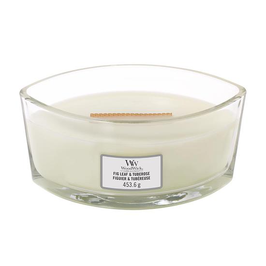WoodWick Fig Leaf & Tuberose Ellipse Candle 453.6g